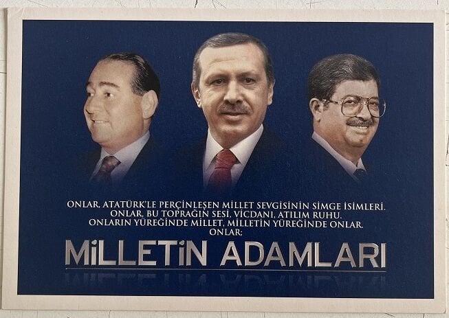 Milletin Adamları Kartpostal