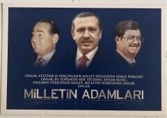 Milletin Adamları Kartpostal