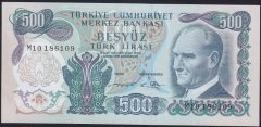 6.EMİSYON 2.TERTİP 500 LİRA M10 186109 ÇİLALTI ÇİL