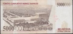7.Emisyon 5 000 000 Lira E23 705234 Çok Temiz+