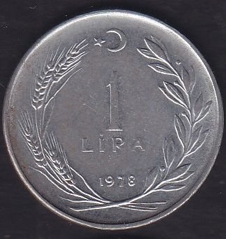 1978 Yılı 1 Lira Düz