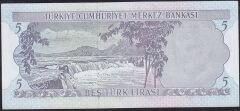 6.Emisyon 2.Tertip 5 Lira G60 314302 Çilaltı Çil
