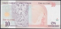 8.Emisyon 10 YTL E80 312780 Çil