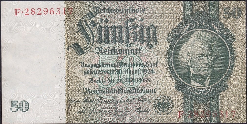 Almanya 50 Mark 1933 Çilaltı Çil