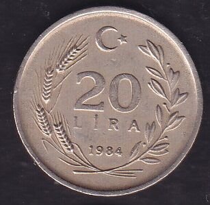 1984 Yılı 20 Lira