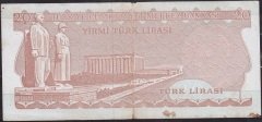 6.Emisyon 4.Tertip 20 Lira I77 009539 Çok Temiz