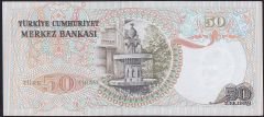 6.Emisyon 1.Tertip 50 Lira G45 434705 Çilaltı