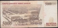 7.Emisyon 5 000 000 Lira E22 840683 Çok Temiz
