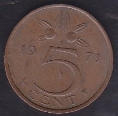 HOLLANDA 5 CENT 1971