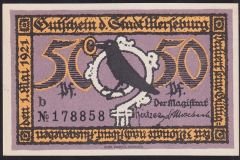Almanya 50 Pfennig Notgeld 1921 Çil