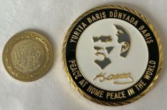 Türkiye Cumhuriyeti 100.yıl Madalya 52 mm Çil