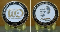 Türkiye Cumhuriyeti 100.yıl Madalya 52 mm Çil