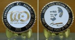 Türkiye Cumhuriyeti 100.yıl Madalya 52 mm Çil