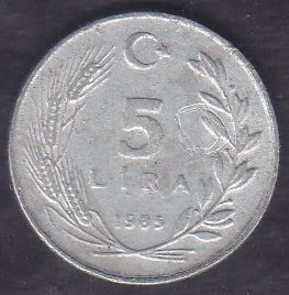 1985 Yılı 5 Lira