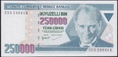 7.EMİSYON 3.TERTİP 250000 LİRA G53 249414 ÇİL