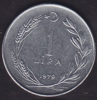1979 Yılı 1 Lira Düz