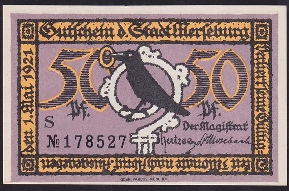 Almanya 50 Pfennig Notgeld 1921 Çil
