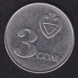 Kırgızistan 3 Som 2008