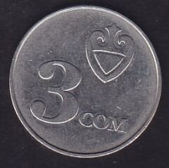 Kırgızistan 3 Som 2008