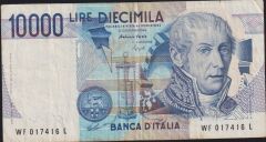 İtalya 10.000 Lire 1984 Çok Temiz Pick 112c