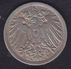 Almanya 5 Pfennig 1913