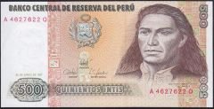 Peru 500 İntis 1987 Ççt Çilaltı Pick 134b