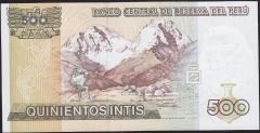 Peru 500 İntis 1987 Ççt Çilaltı Pick 134b