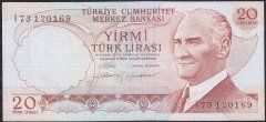 6.Emisyon 4.Tertip 20 Lira I73 120169 Ççt Çilaltı