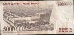 7.Emisyon 5 000 000 Lira I14 465098 Çok Temiz