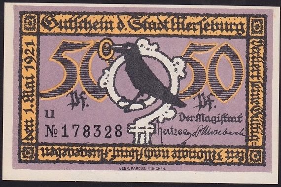 Almanya 50 Pfennig Notgeld 1921 Çil