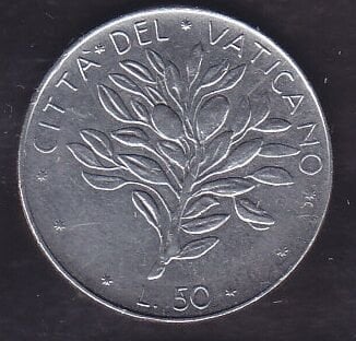 Vatikan Şehir 50 Liret 1975