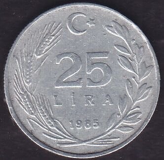1985 Yılı 25 Lira