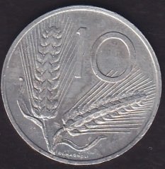 İtalya 10 Liret 1989