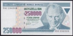 7.EMİSYON 3.TERTİP 250000 LİRA G82 184309 ÇİLALTI