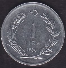 1980 Yılı 1 Lira Düz