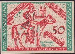 Almanya 50 Pfennig Notgeld 1921 Çil