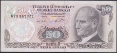 6.Emisyon 1.Tertip 50 Lira G73 367351 Çilaltı