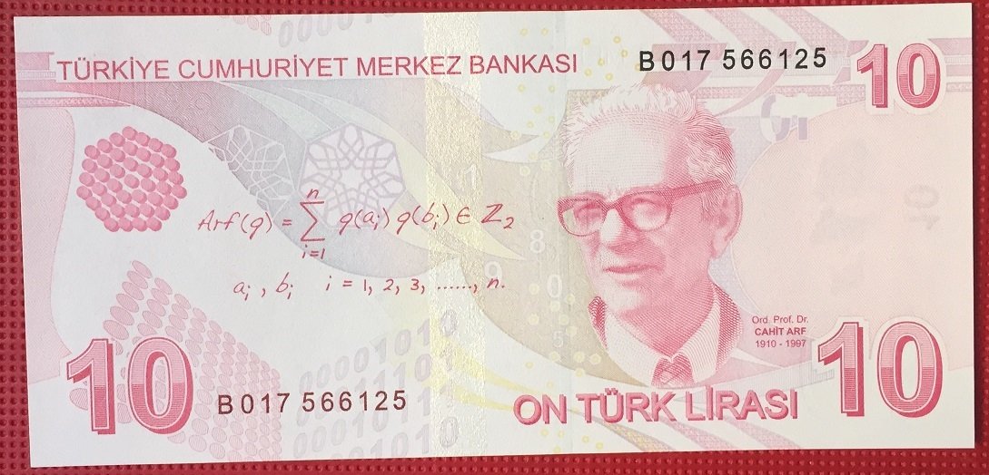 9.EMİSYON 10 LİRA 2.TERTİP B017 566125 ÇİL