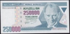 7.EMİSYON 3.TERTİP 250000 LİRA H03 400931 ÇİL