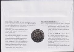 Hollanda 1 Ecu 1998 Folder Pullu ve Zarf Kapamada ( Münster Barış Antlaşması)