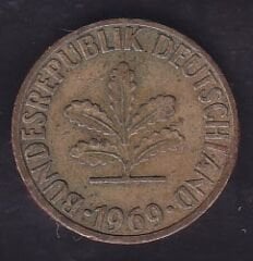 Almanya 5 Pfennig 1969 J