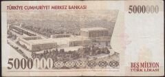 7.Emisyon 5 000 000 Lira J59 375499 Çok Temiz