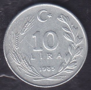 1985 Yılı 10 Lira