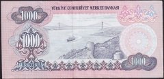 6.Emisyon 3.Tertip 1000 Lira F53 641087 Ççt Çilaltı