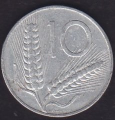 İtalya 10 Liret 1967