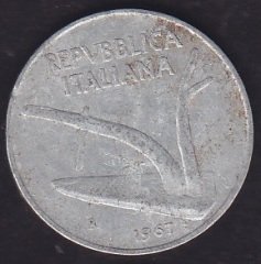 İtalya 10 Liret 1967