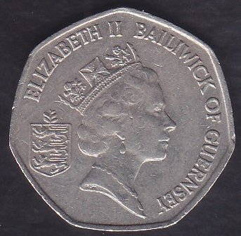 GUERNSEY 50 PENCE 1997 eski para fiyatları