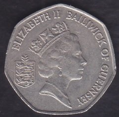 GUERNSEY 50 PENCE 1997 eski para fiyatları