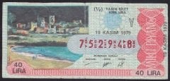 1979 19 KASIM YARIM BİLET Y Serisi