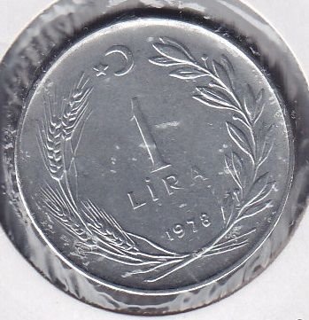 1978 Yılı 1 Lira Düz